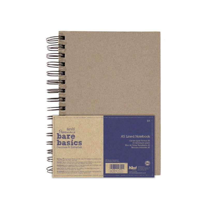 Sešit linkovaný s kroužkovou vazbou (120g/m2 80 listů) A5 WEST DESIGN PRODUCTS LIMITED bullet journal alba bloky papír