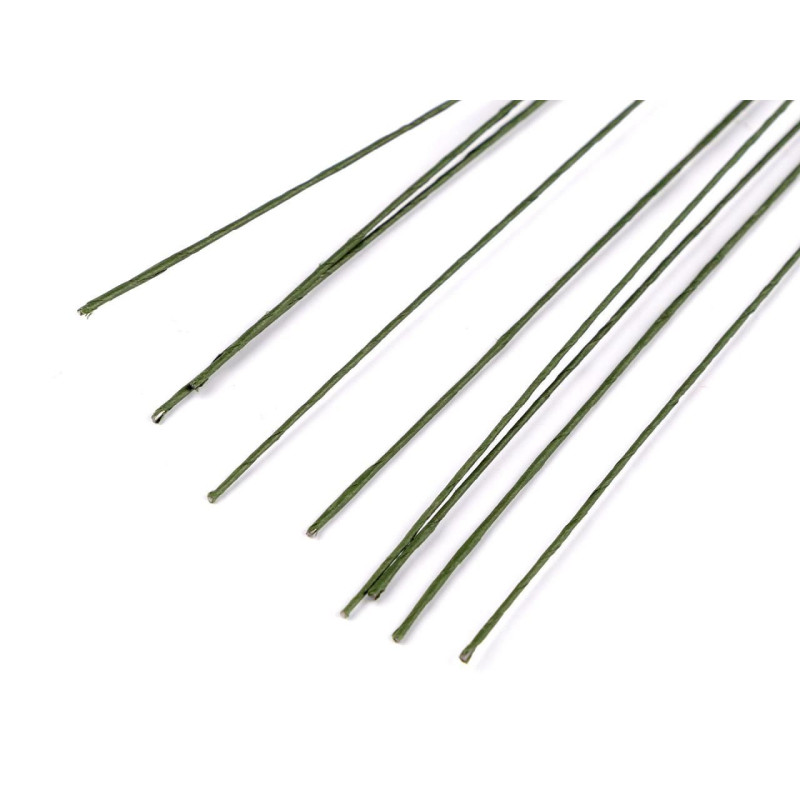 10ks elená floristický drát ø0, 8 mm délka 60 cm floristické drátky pásky potřeby pro aranžování, tvoření a aranžování
