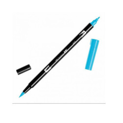 Tombow oboustranný fix se dvěma hroty DUAL BRUSH PEN - turquoise akvarelové, nepermanentní fixy popisovače výtvarné potřeby