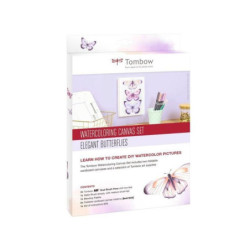 Tombow Watercoloring Canvas Set Elegant Butterflies sada štětcové fixy kaligrafie výtvarné potřeby