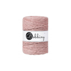 Bobbiny macramé 5mmx100m XXL Blush příze textil hedvábí