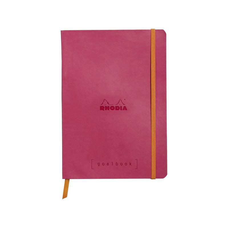 Zápisník tečkovaný Goalbook 14, 8x21cm (90g/m2, 120 listů) tmavě červený obal Rhodia prémiové zápisníky alba bloky papír