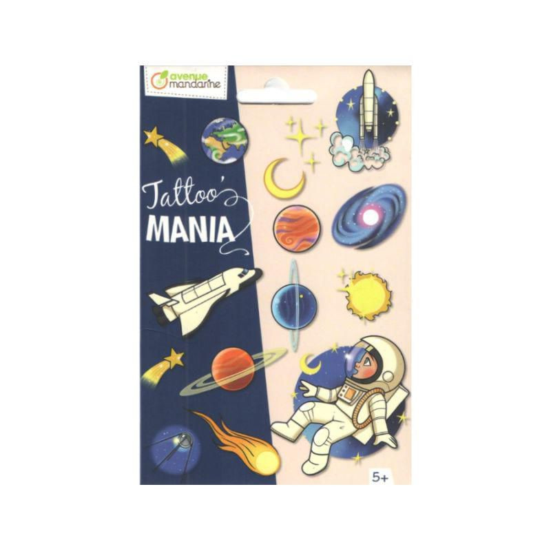 Tetování dočasné Tattoo' Mania - kosmonaut (1ks), Avenue Mandarine ostatní sady kreativní, kreativita škola