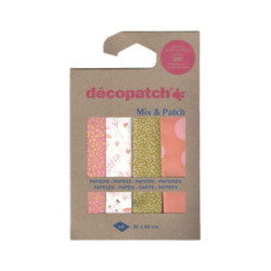 Papíry na decoupage (4ks) kolekce č.36 décopatch sadypapírů (décopatch), jemné, hobby barvy