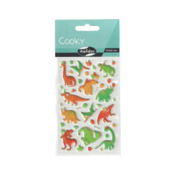 Samolepky Cooky - Dinosauři 2 décopatch plastické, washi pásky papír scrapbooking