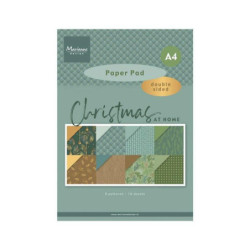 Marianne Design Sada oboustranných papírů A4 Christmas at home , papíry v sadě, potiskem scrapbooking