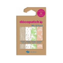 Papíry na decoupage (4ks) kolekce č.33 décopatch sadypapírů (décopatch), jemné, hobby barvy