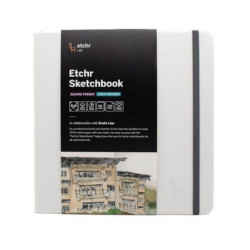 Etchr Lab Skicák Etchr Sketchbook Portrét cold press (230g/m2 26 listů) 20, 3×20, 3cm , akvarelové papíry skicáky výtvarné