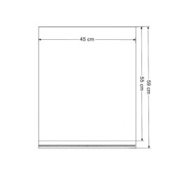 100ks ransparent pp sáček s lepicí klopou 45x55 cm sáčky vybavení prodejen pro galanterii textilní galanterie