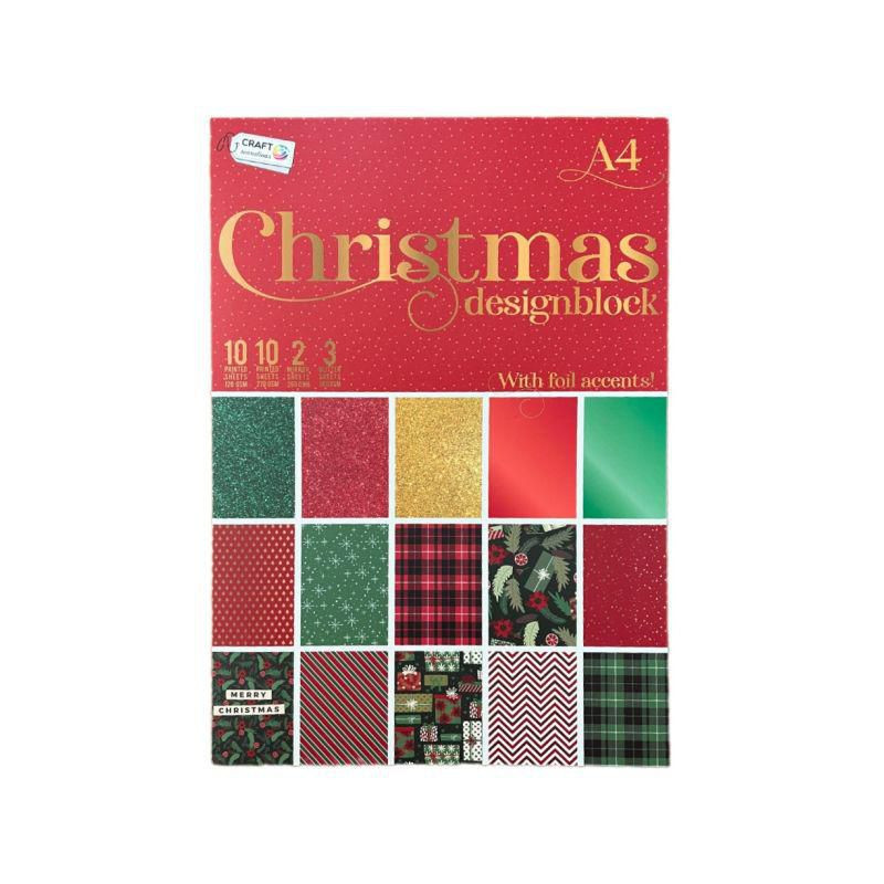 Creative Craft Group Sada jednostranných papírů A4 (35ks) - Christmas č. 2 , papíry sadě, potiskem scrapbooking