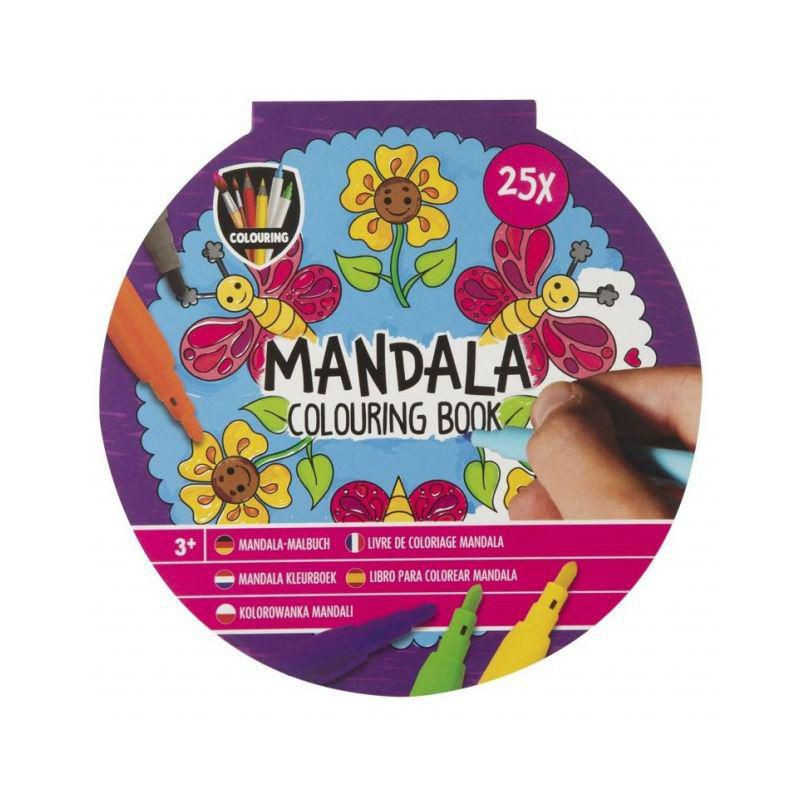 Creative Craft Group Omalovánky - Colouring book mandala fialové (25 listů), , kreativita škola