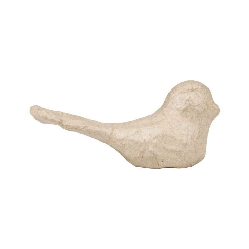 Kartonový předmět XS ptáček 4, 5x6x12cm décopatch zvířátka na decoupage předměty hobby barvy