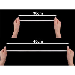 18m pruženka s rypsovým vzorem / ramínková šíře 10 mm ostatní speciální pruženky - gumy textilní galanterie