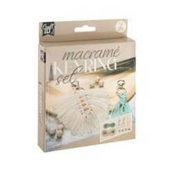 Creative Craft Group Macramé klíčenka sada (2ks) - list , ostatní sady kreativní, škola děti