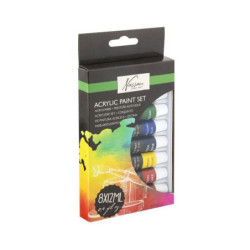 Creative Craft Group Akrylové barvy sada (8x12ml), , sady akrylových barev malování