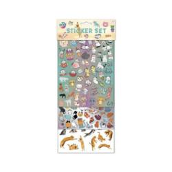 Creative Craft Group Samolepky 17×35cm Kočky (200ks), , jednoduché, washi pásky papír scrapbooking