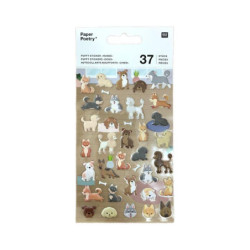 Rico Design GmbH & Co.KG Samolepky 3D Psi , plastické, washi pásky papír scrapbooking
