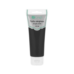 Akrylová barva dpCraft (120ml) - černá, dp Craft jednotlivé akrylové barvy malování
